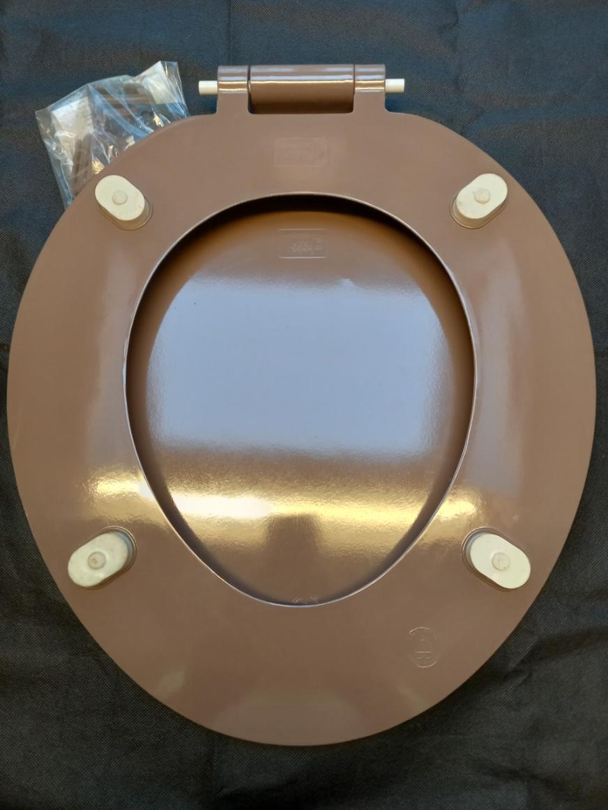 Toilet Seat Replacements Mink Brown Colour Celmac Saxon